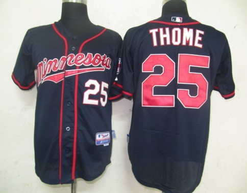 Minnesota Twins 25 Thome Blue MLB Jerseys