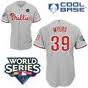 Philadelphia Phillies 39 Brett Myers Stitched Grey MLB jersey