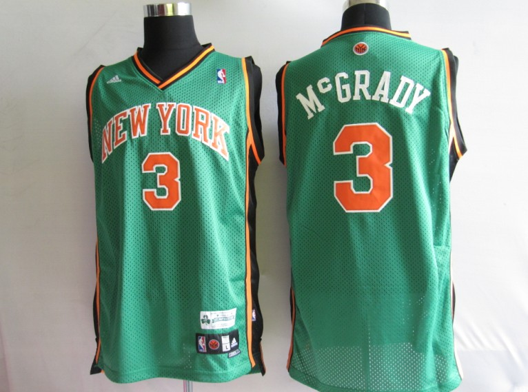 New York Knicks 3# MCGRADY Green NBA Jerseys