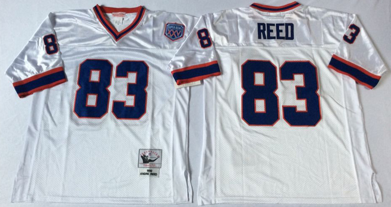 Buffalo Bills #83 Andre Reed throwback White NFL Jerseys