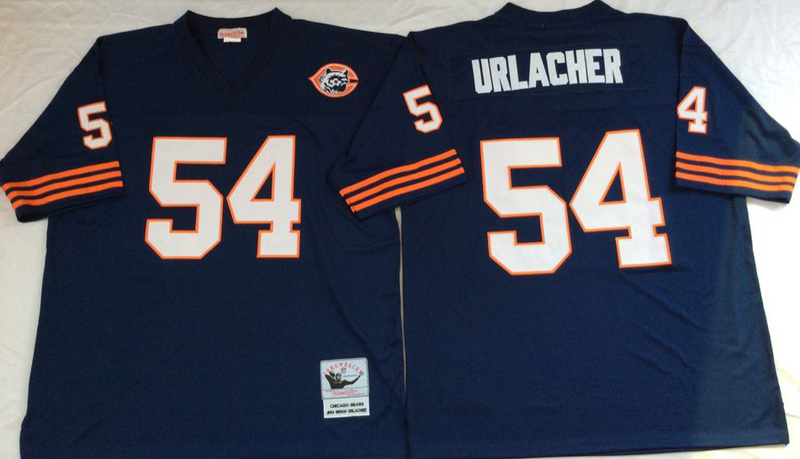 New Chicago Bears #54 Brian Urlacher Throwback Blue NFL Jersey