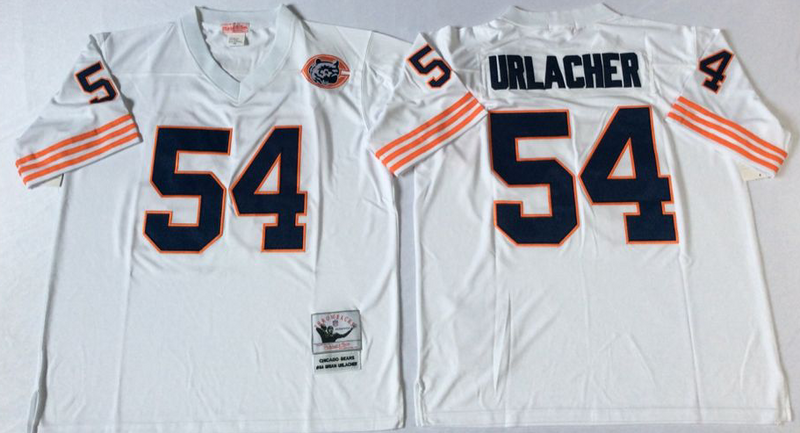 New Chicago Bears #54 Brian Urlacher Throwback White NFL Jersey