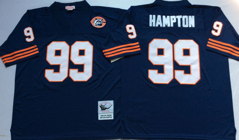 New Chicago Bears #99 Dan Hampton Throwback Blue NFL Jerseys