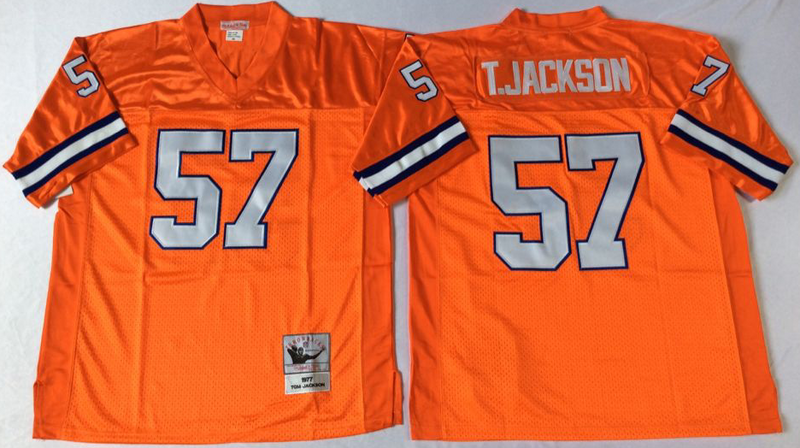 Denver Broncos #57 Tom Jackson Throwback Orange NFL Jerseys