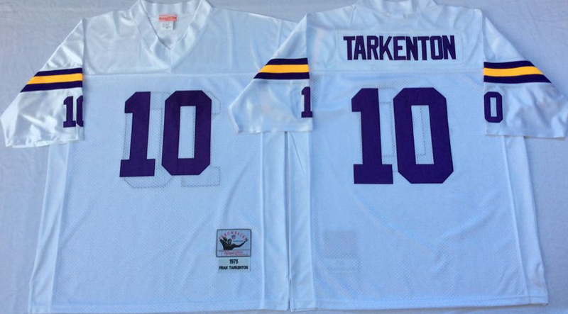 Minnesota Vikings #10 Fran Tarkenton White NFL Jerseys