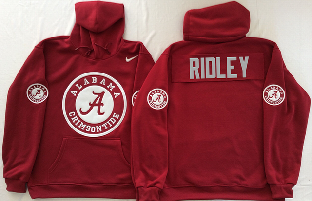 Alabama Crimson Tide Red RIDLEY NCAA Hooded Sweatshirt